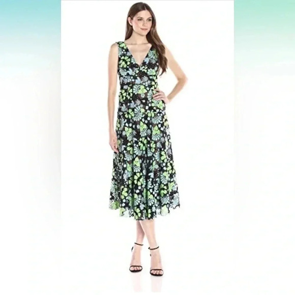 Tracy Reese Women’s Embroidery On Net Dress. Size 0 - Picture 1 of 10